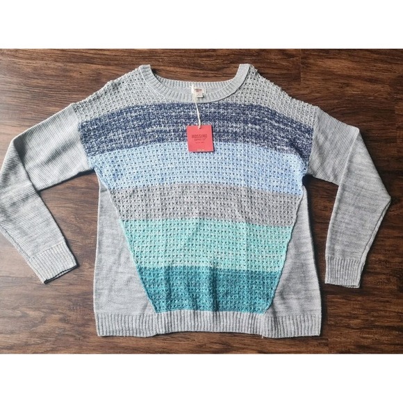 Mossimo  Women's Knit Sweater Pullover Lightweight  Gray Size X Large NWT XL New - Picture 1 of 6